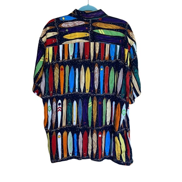 Kahala John Severson Mens Shirt Size XL Multicolor Surfboards Hawaiian - Picture 2 of 11